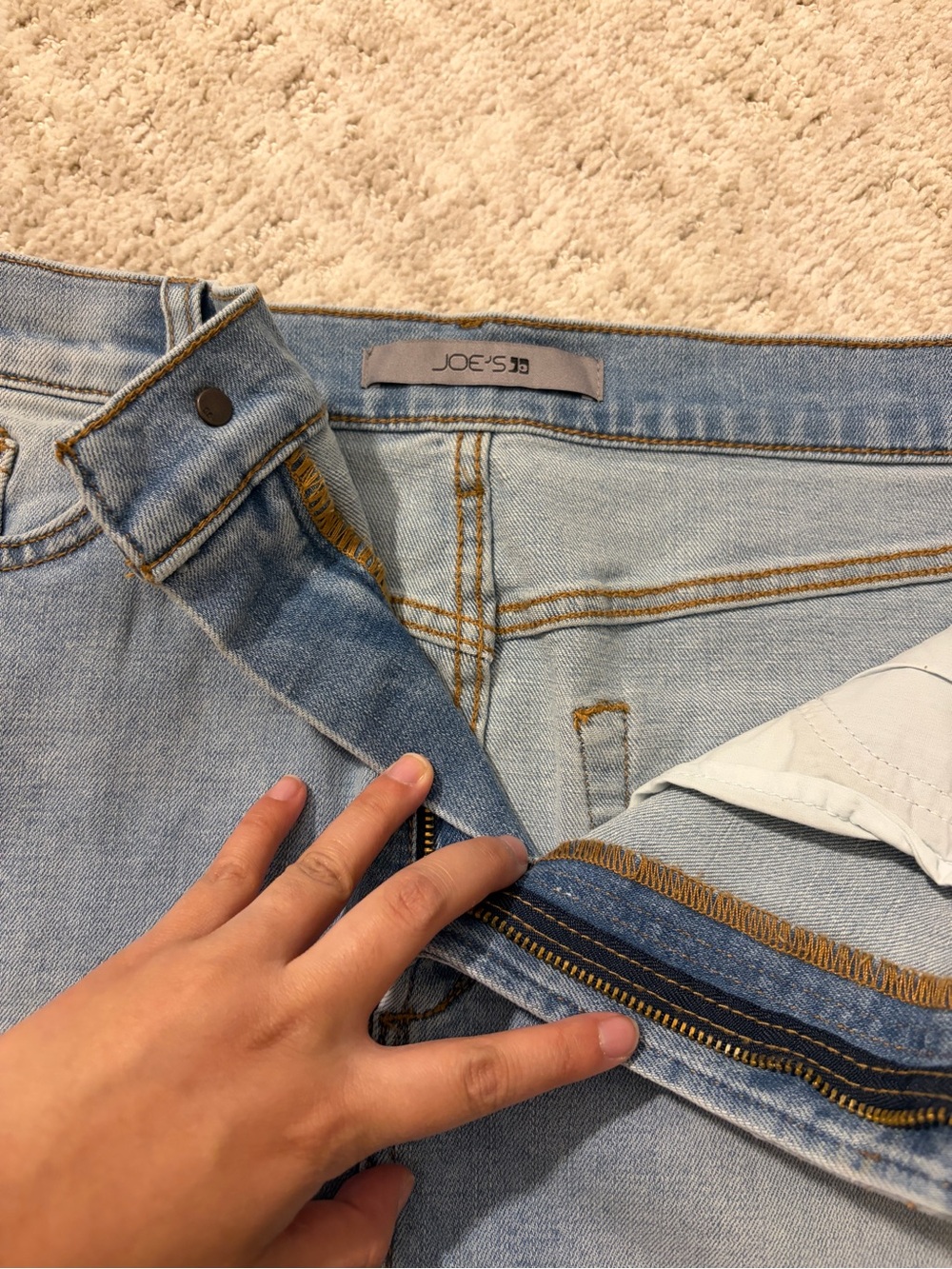 Joe’s Jeans Light Wash Denim Mini Skirt BNWT - Picture 3 of 5